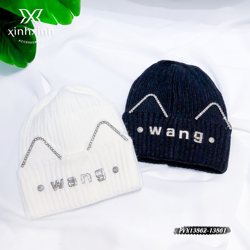 Mũ Len Beanie Nữ Wang Tai Mèo Dễ Thương Thời Trang Hàn Quốc Chất Liệu Cao Cấp - Xinh Xinh