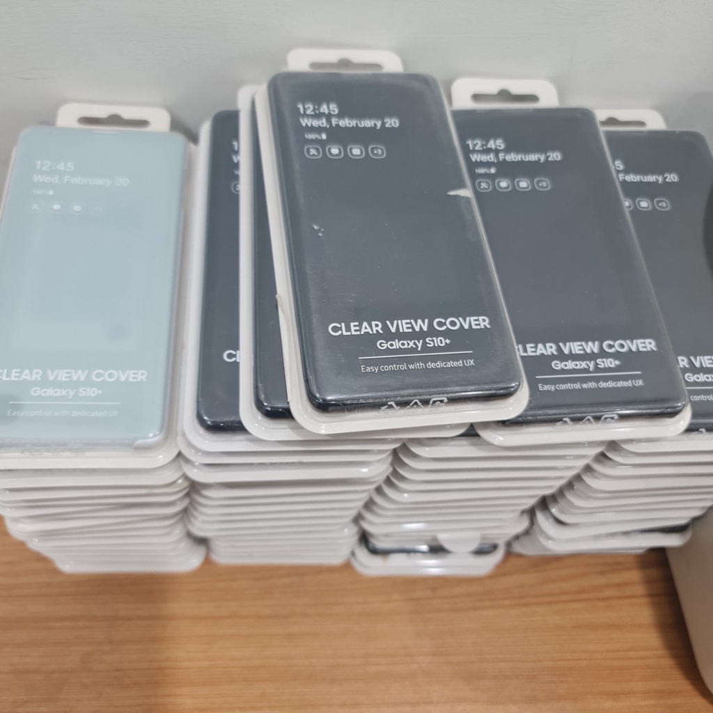 Bao Da Clear View Samsung Galaxy S10 Plus, Led view S10 Plus, Led view S10