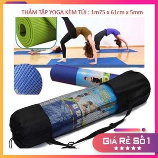 Thảm tập Gym & Yoga Đ&H86 1m75 x 61cm x 5mm (Có túi đựng kèm)