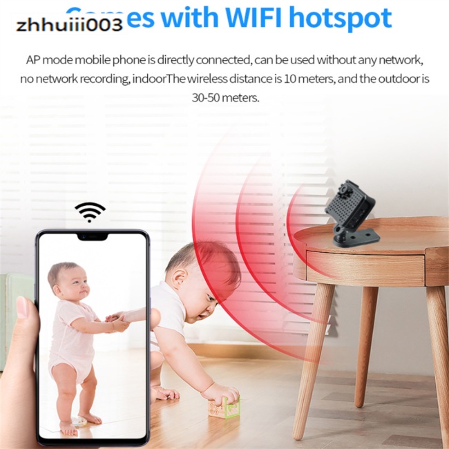 Camera An Ninh Không Dây ZHIHUI W18 1080p Hd 1105mah