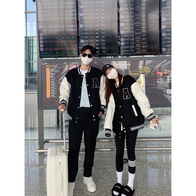 Áo bomber Varsity Jacket nỉ nam nữ khoác ngoài 2 lớp dày form rộng chữ A unisex bóng chày cao cấp chống nắng Kozoda B1