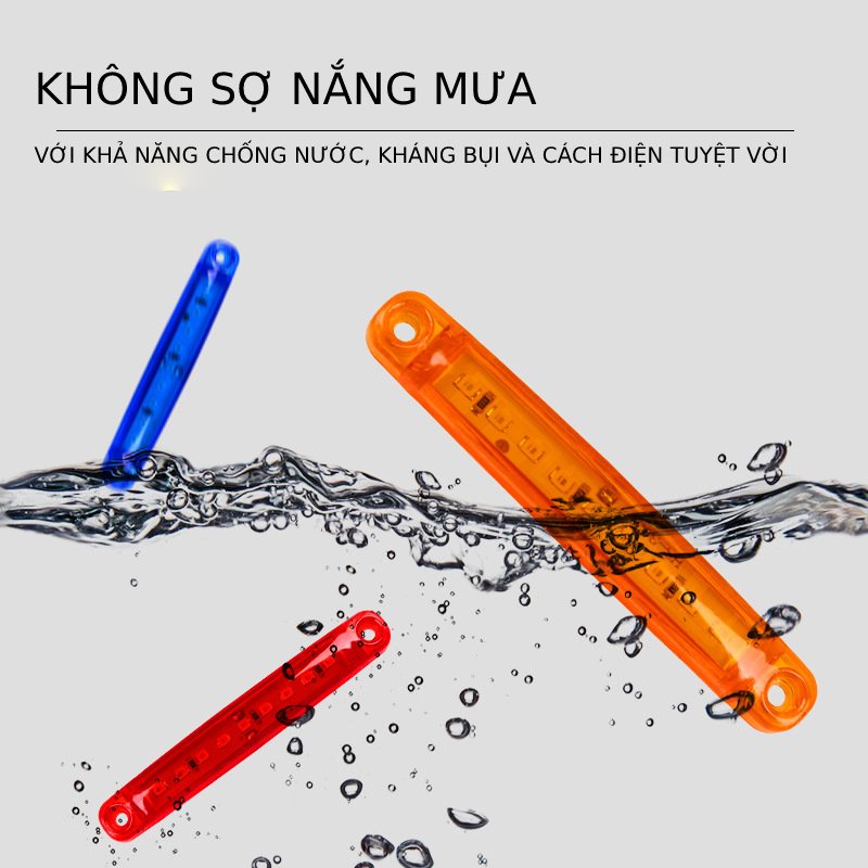 Đèn LED Cảnh Báo Thân Xe Tải, 12V-24V