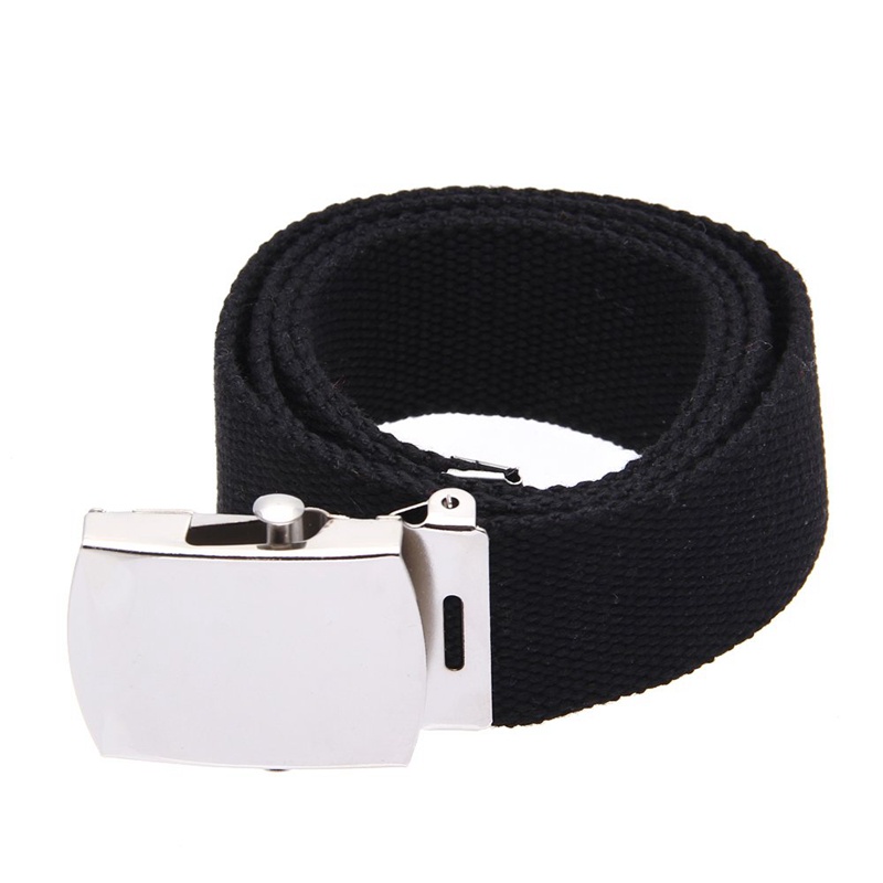 Thắt Lưng Vải Màu Đen 38mm Cho Nam
