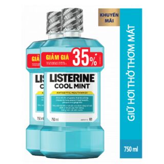 Combo 2 chai listerine 750ml