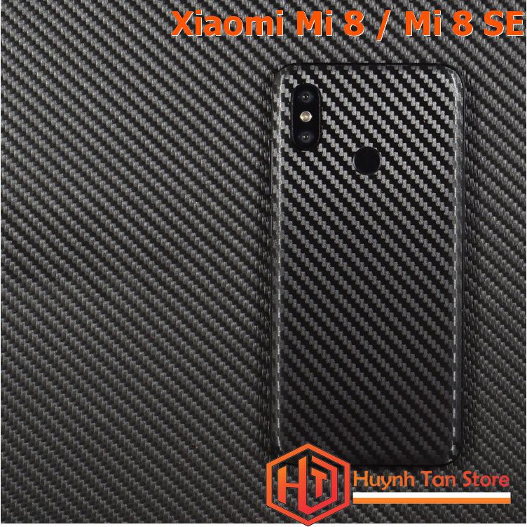 Dán mặt lưng Xiaomi Mi 9/Mi 9 SE/ Mi CC9 / Mi 8 Pro/ Mi 8 / Mi 8 SE/ Mi 9T / K20 Pro / Redmi note 7 vân carbon nhám