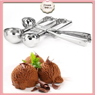 Thìa múc kem tươi - Muỗng móc kem inox size 5cm tiện ích nhất
