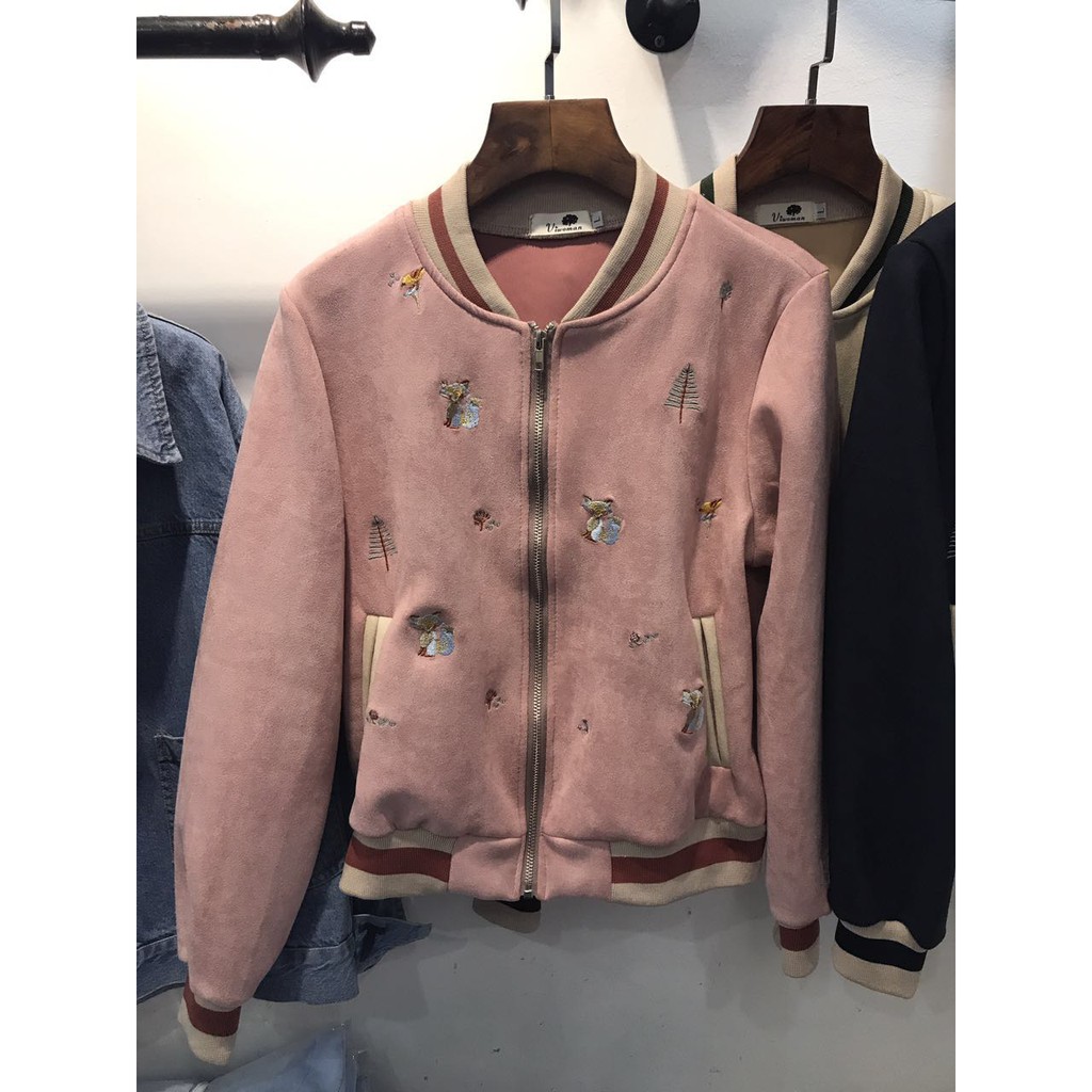 Áo bomber da lộn
