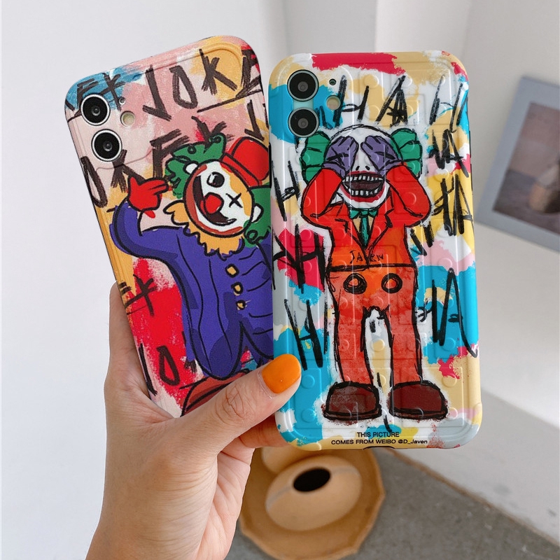 Ốp lưng iphone imd Grafiti chú hề 5/5s/6/6plus/6s/6splus/7/7plus/8/8plus/x/xr/xs/11/12/pro/max/plus/promax - Awifi U3-13 | BigBuy360 - bigbuy360.vn