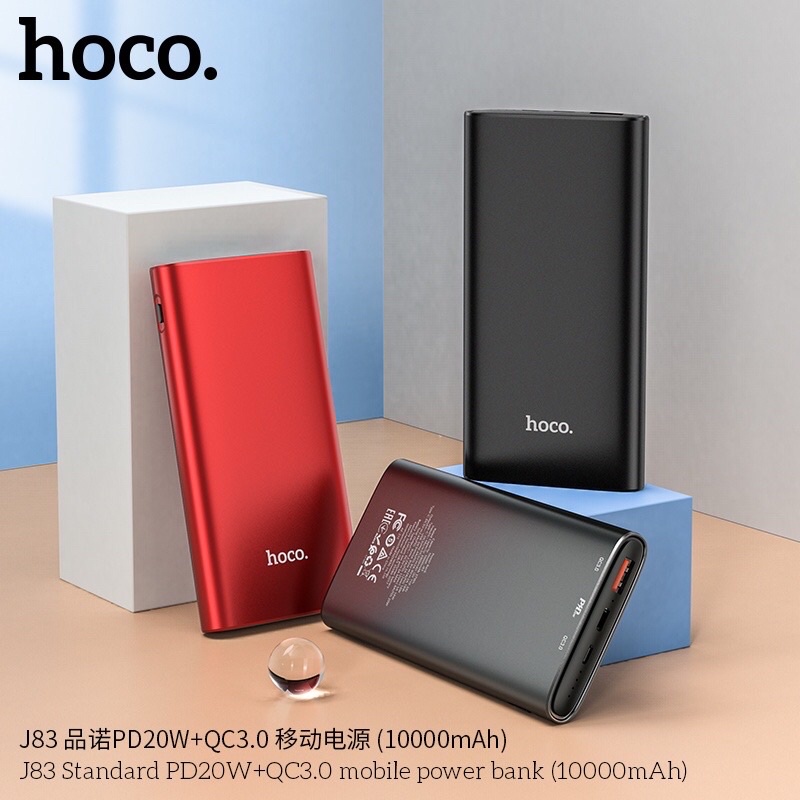 ✅SẠC DỰ PHÒNG Sạc nhanh HOCO J83 10.000mAh Standard PD20W+QC 3.0 moble power bank-Hàng chính hãng