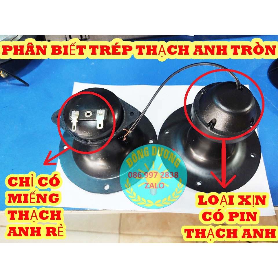 LOA SIÊU TRÉP THẠCH ANH TRÒN 10CM - LOẠI GẮN PIN SIÊU TREBLE - LOA TREBLE RỜI