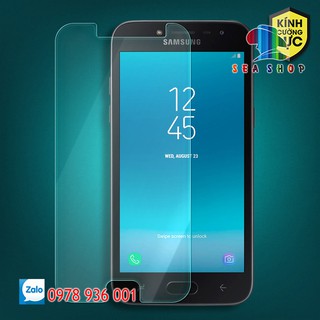 [TẶNG KÈM MIẾNG LAU] Combo 2 kính cường lực Samsung Galaxy J2 Pro 2018 - J250 - Trong suốt - Cảm ứng mượt mà