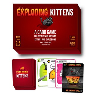 Bài mèo nổ cảm tử Exploding Kittens Boardgame (Đỏ)