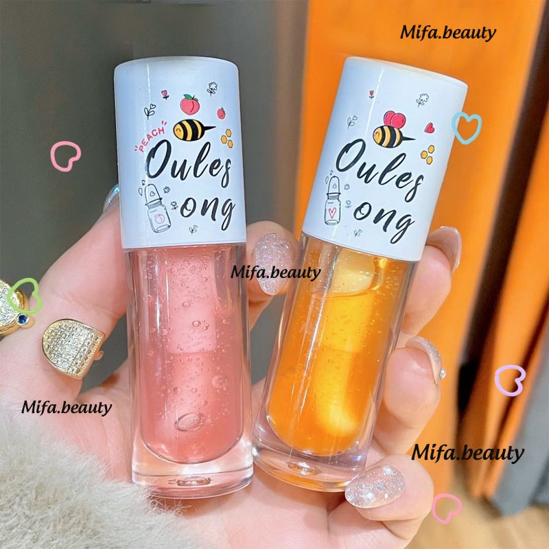 Son Dầu Dưỡng Môi Oulesong Chiết Xuất Cam Và Mật Ong Dưỡng Ẩm Hiệu Quả Chính Hãng