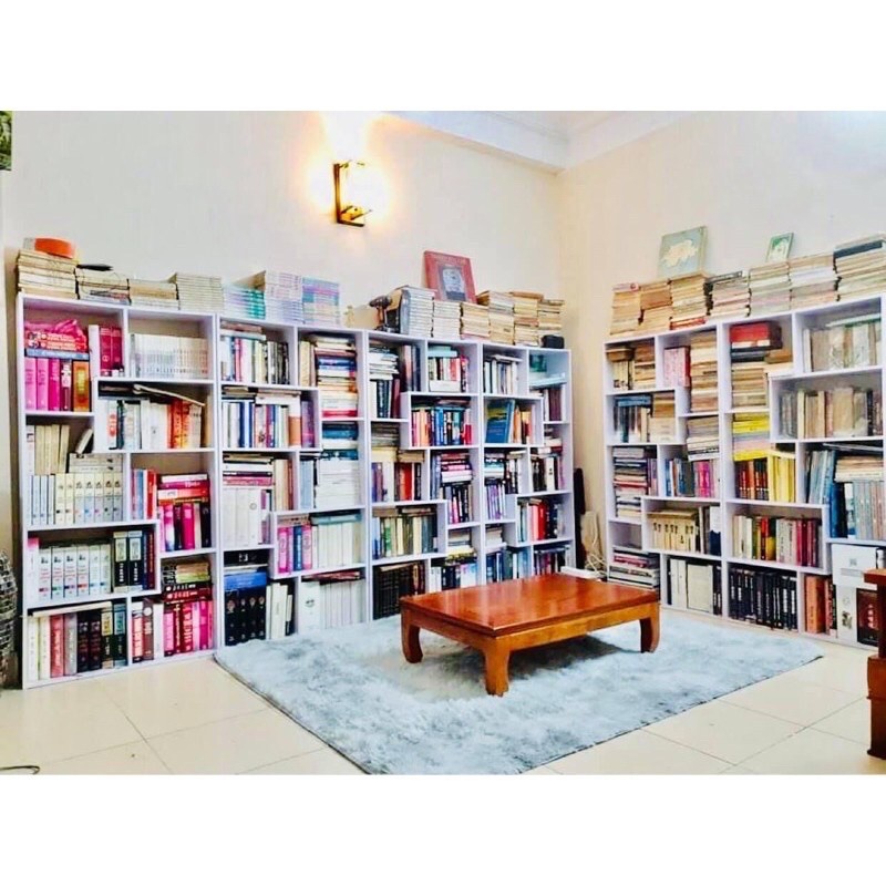 Kệ sách gỗ chữ U gỗ MDF loại tốt uy tín 140x70x20 tiện lợi 2022