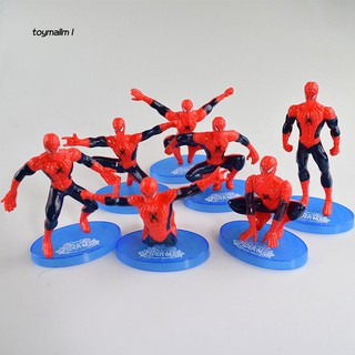 Bộ 7 mô hình Spider Man đồ chơi độc đáo
