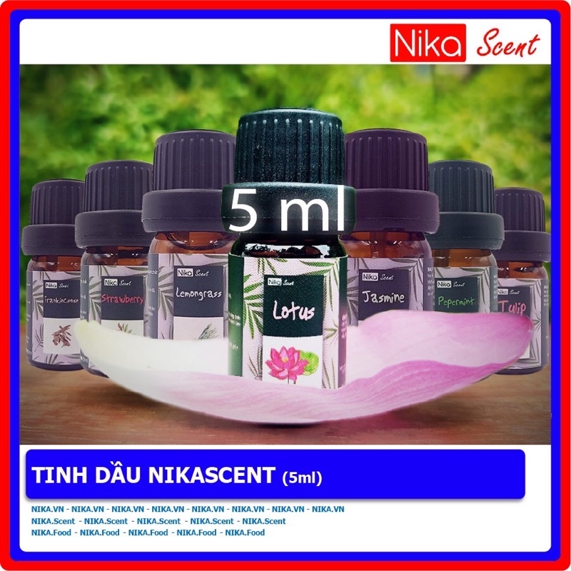 Tinh dầu thiên nhiên Nikascent (5ml) giúp khử mùi, thơm phòng, giảm căng thẳng, làm sạch không khí