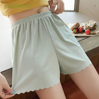 Quần Short An Toàn Bằng Lụa Satin Dáng Rộng Không Đường May Nhiều Màu Sắc Dành Cho Nữ
