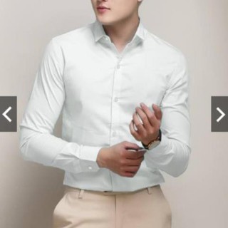 [TH187] Áo Sơ mi nam Hàn Quốc body dài tay, chất liệu cotton lụa không nhăn