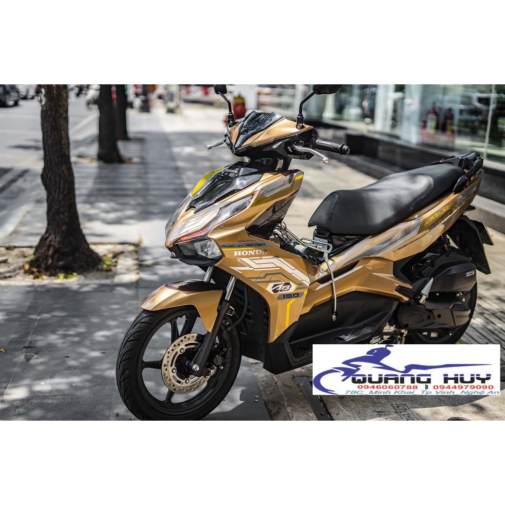 Tem Trùm Airblade Vàng Đồng,Team Decal AB 2020 Electric