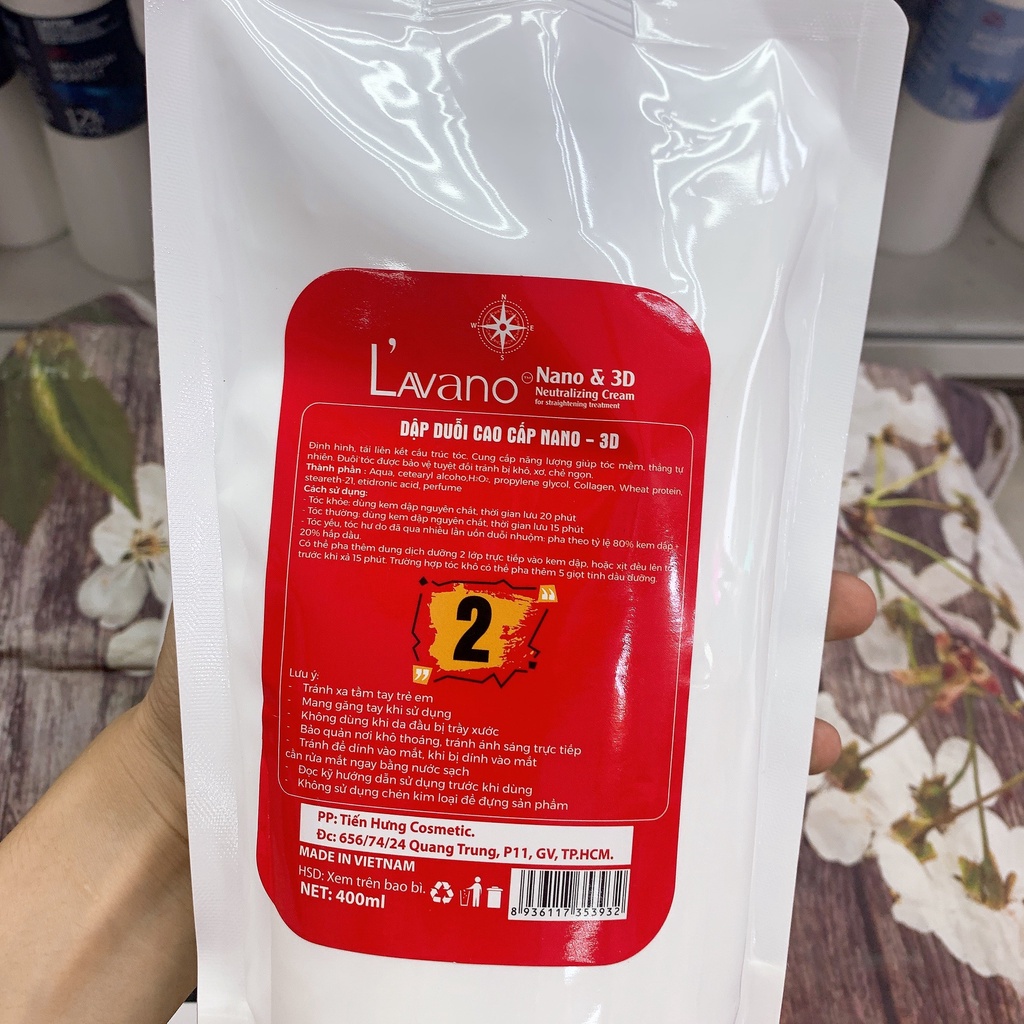 Combo Uốn Duổi Nóng Bồng Bềnh phủ Bóng Nano Lavano 1000ml