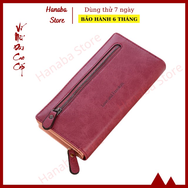 Ví Nữ Dài Đẹp Thời Trang Cao Cấp Love And Freedom Phong Cách Hàn Quốc - VNB003