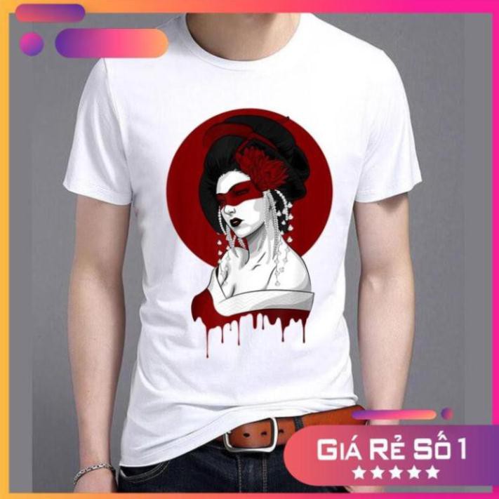 Áo thun nam nữ geisha 25