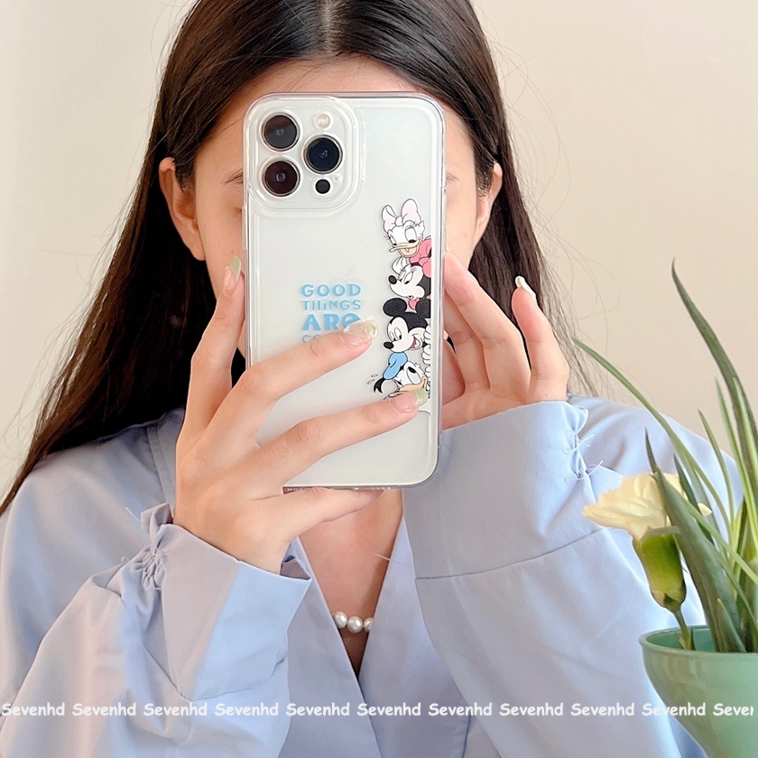 Ốp Điện Thoại Họa Tiết Vịt Donal Cho iPhone 13 12 11 Pro Max SE2020 X XR Xs Max 6 6s 7 8 Plus