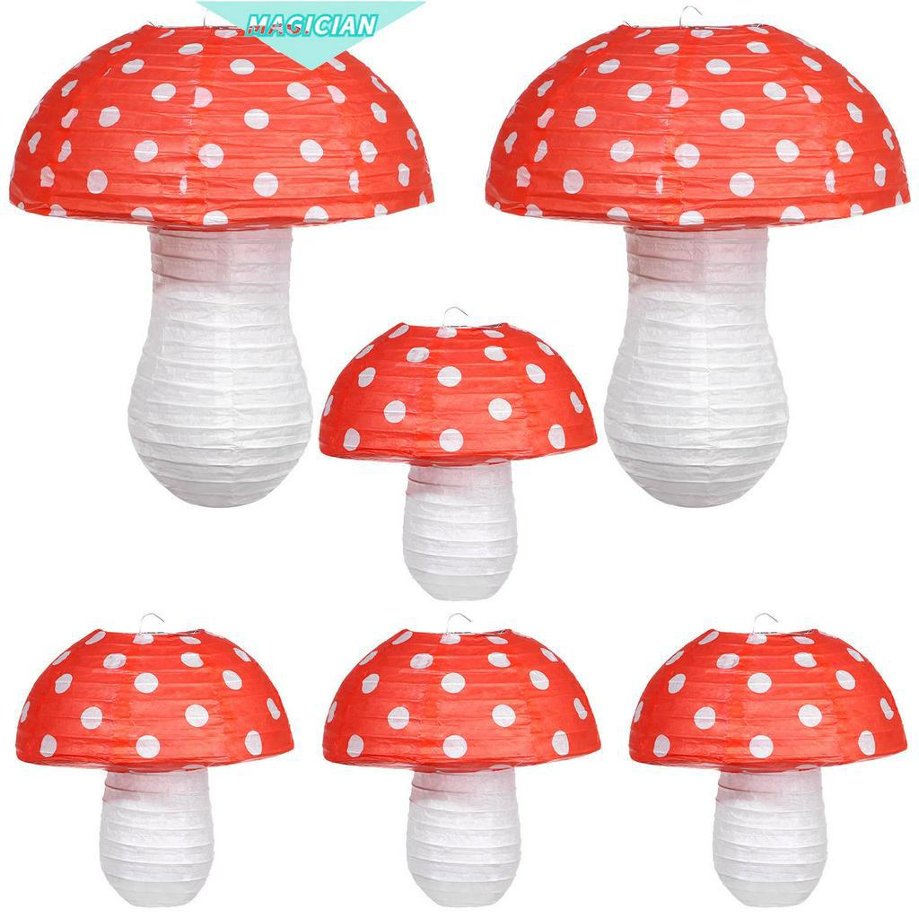 Đèn lồng treo trang trí hình cây nắm đẹp mắt 3D 8 Inch 12 Inch