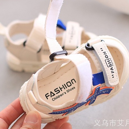 Sandal Chống Vấp Cho Bé Tập Đi Phong Cách Hàn Quốc, Size 1-4 Tuổi_Quai Dán, Đế Nhẹ, Êm Mềm