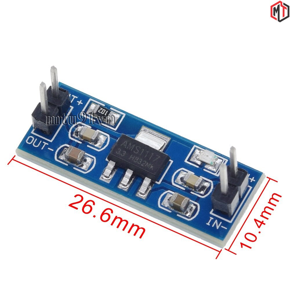 Module - Mạch Nguồn Giảm Áp AMS1117 đầu ra 3.3v 5v