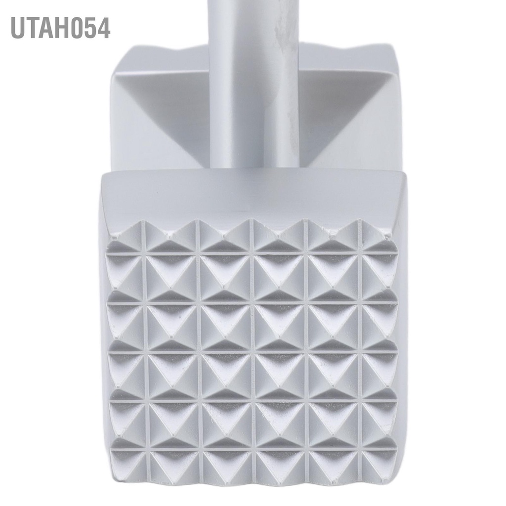 Utah054 Máy làm mềm thịt Hai mặt hợp kim kẽm cao su tiện dụng Tay cầm thiết kế cân bằng Vồ cho cá gà bít tết
