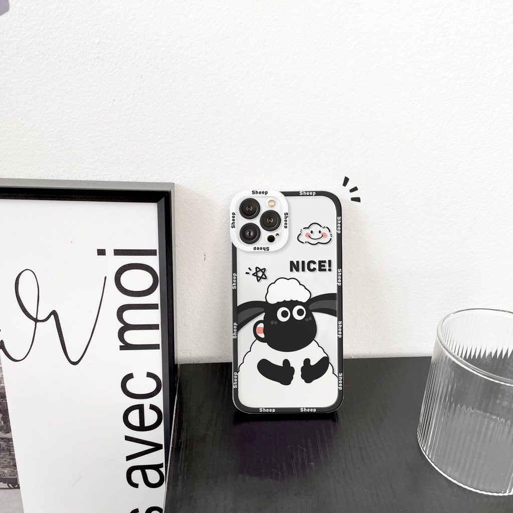 Ốp lưng iphone Cừu Shaun trong cạnh vuông 6/6plus/6s/6splus/7/7plus/8/8plus/x/xs/11/12/13/14/pro/max/promax/plus