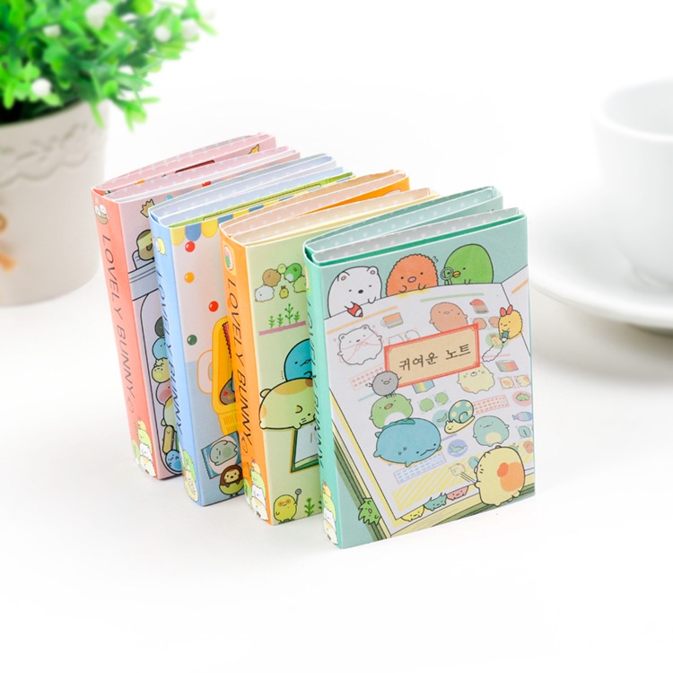 Sổ giấy ghi chú giấy note hình động vật dễ thương - Gấu Thỏ House