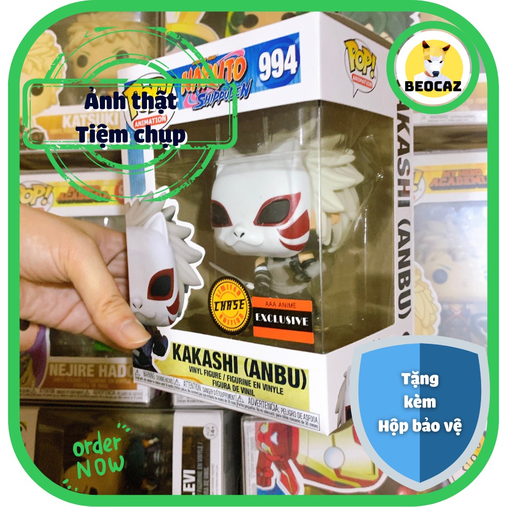 [Full Box Tặng Hộp Bảo Vệ] Mô hình Funko nội địa Trung chibi Kakashi phiên bản đặc biệt Anbu No.994 Naruto Beocaz