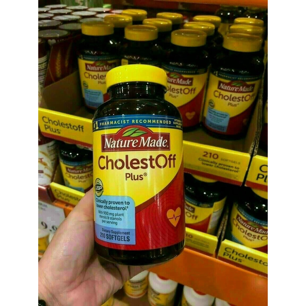 Viên giảm cholesterol Nature Made Cholest-Off Plus 210v date 9/2021