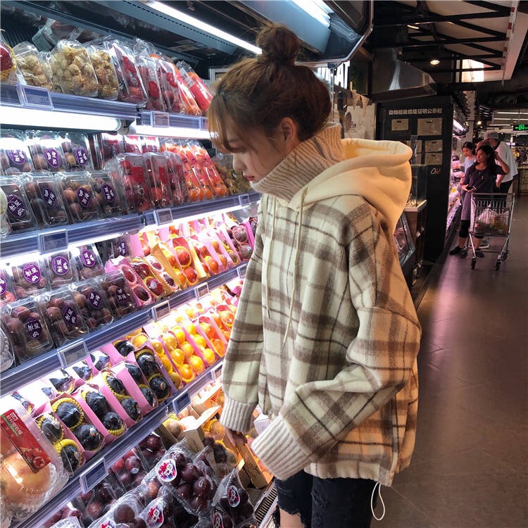 Áo nỉ nữ dài tay có mũ thời trang Hàn | BigBuy360 - bigbuy360.vn