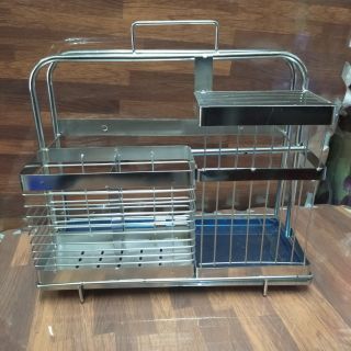 GIÁ KỆ ĐỂ DAO, THỚT INOX ĐA NĂNG 30*15*35cm