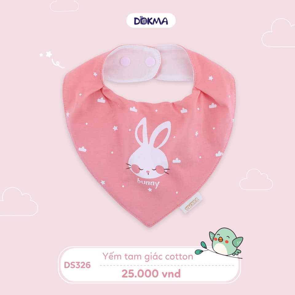 Yếm tam giác cotton Dokma DS326