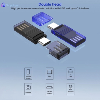 Đầu đọc thẻ nhớ usb 2.0 type c / usb c / tf đa năng 2 trong 1