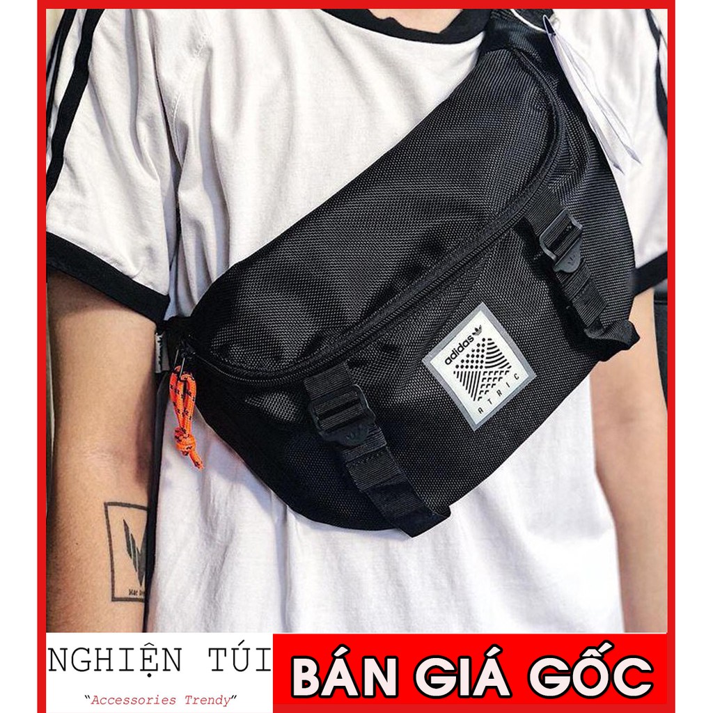 Túi đeo chéo / Túi bao tử Adidas Atric Waistbag - Black- DH3261 / FULL TAG CODE | HÀNG XUẤT DƯ XỊN