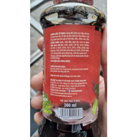 Nước tương đậu nành Cholimex lên men tự nhiên đậm đặc 300ml, 700ml