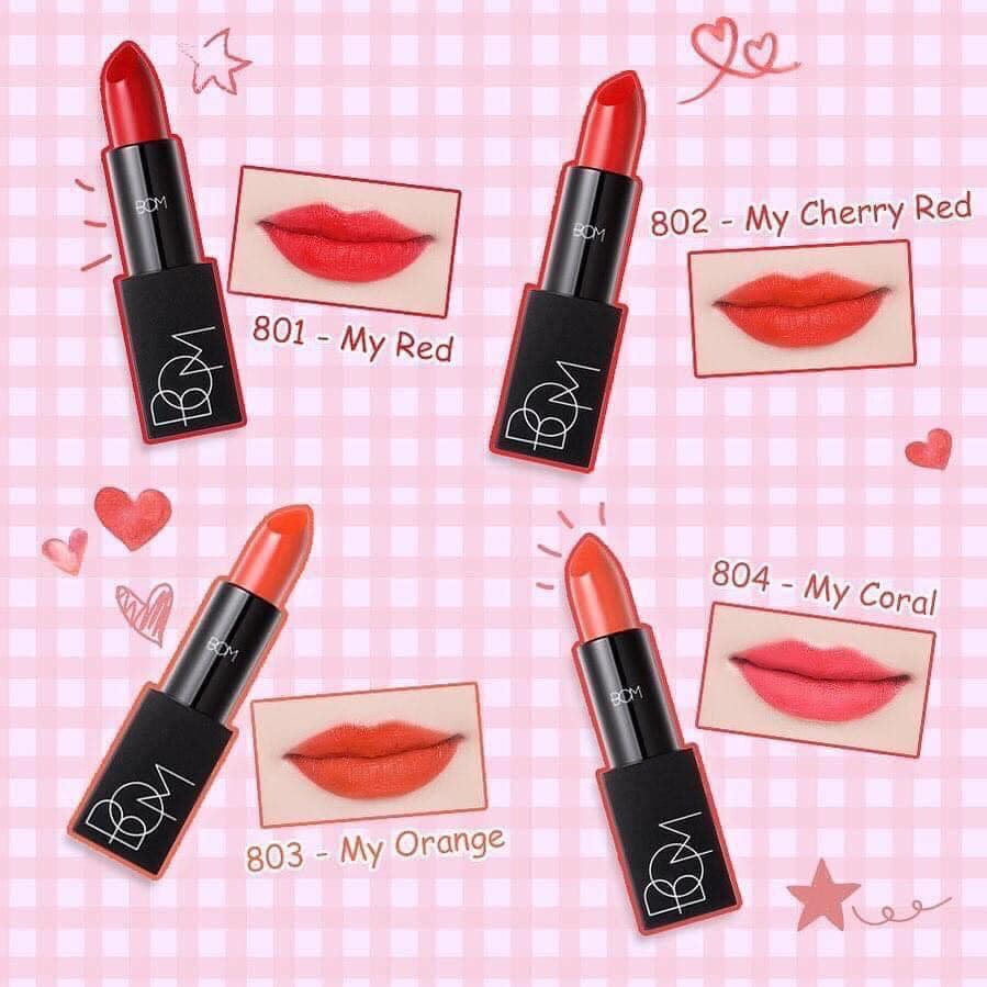 Son lì cao cấp B.O.M my lipstick