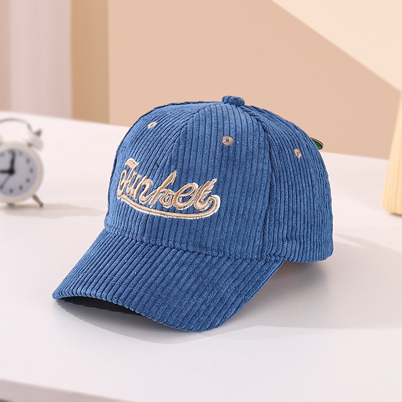 Mũ Lưỡi Trai Nhung Kẻ Thời Trang Mùa Thu Đông Dành Cho Trẻ Nhỏ