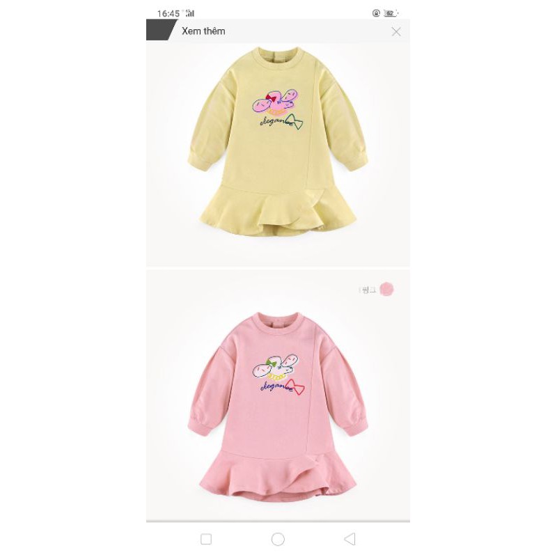 (Sz 90 form ngắn)- Đầm nỉ da cá Milkmile xuất Hàn lỗi
