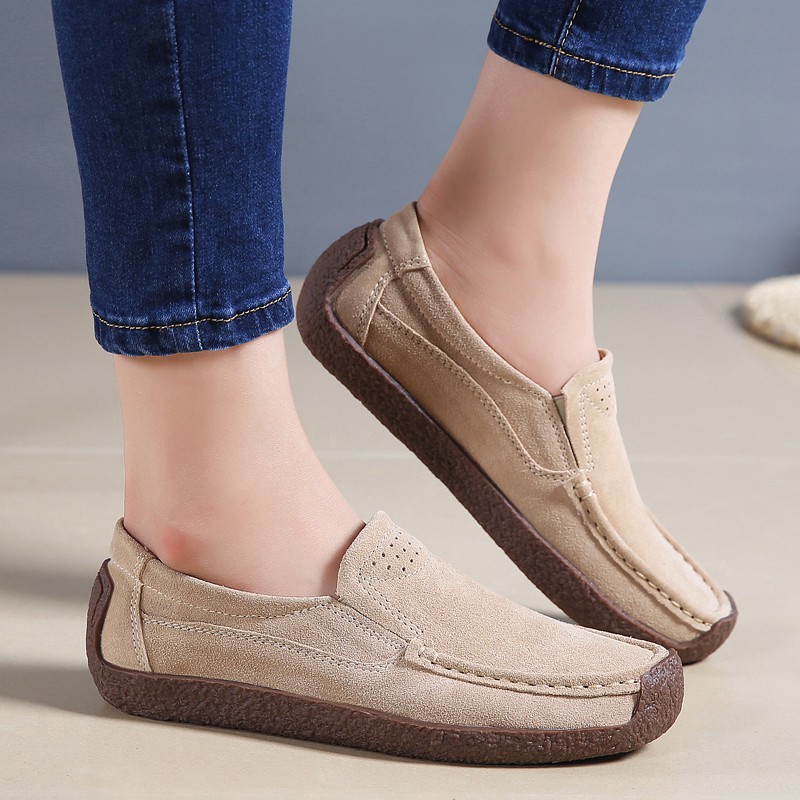 Giày da lộn phong cách năng động cho nữ size 35-42