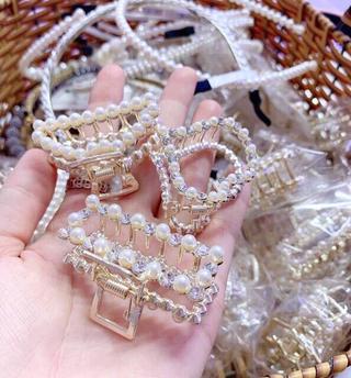 Set 3 kẹp tóc đính đá siêu đẹp