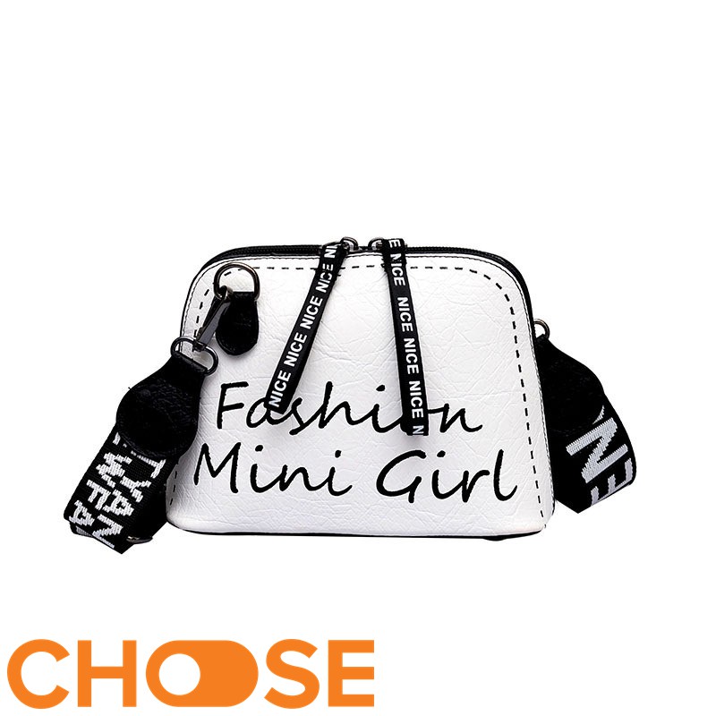 Túi Đeo Chéo Nữ Choose Túi Hình Hộp Dây Viền Chữ FASHION GIRL BBK3K2