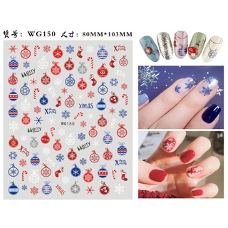 Mới Decal Dán Móng Hoạ Tiết Giáng Sinh