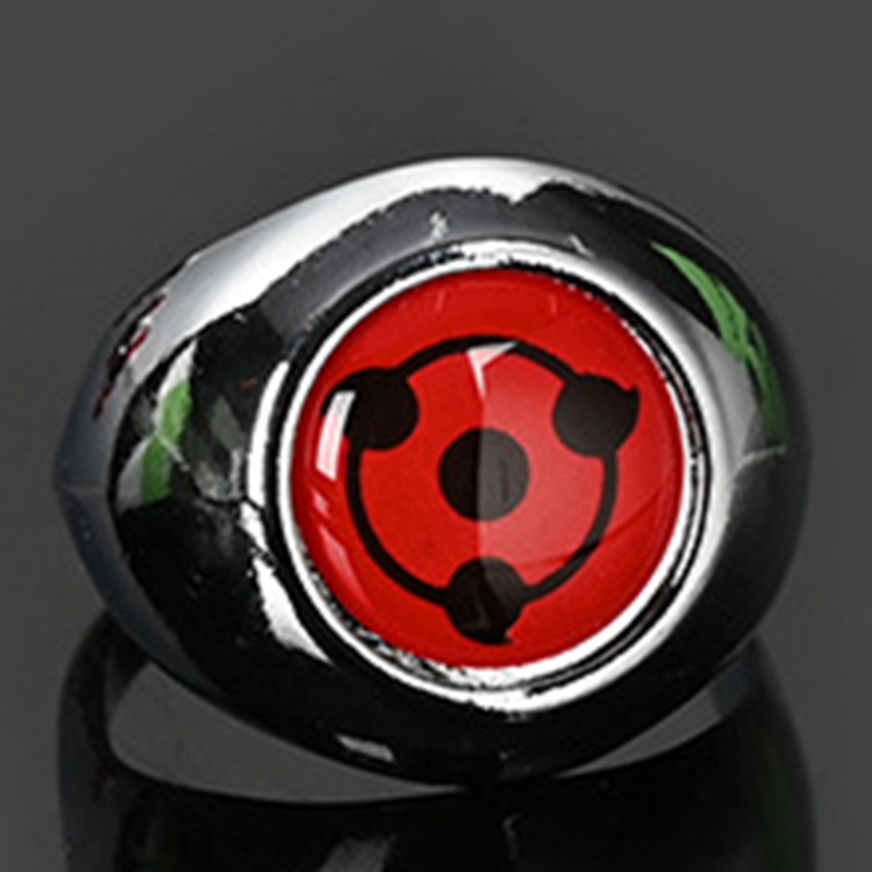 Nhẫn mặt kính vạn hoa hóa trang nhân vật Uchiha Itachi Trong Naruto độc lạ