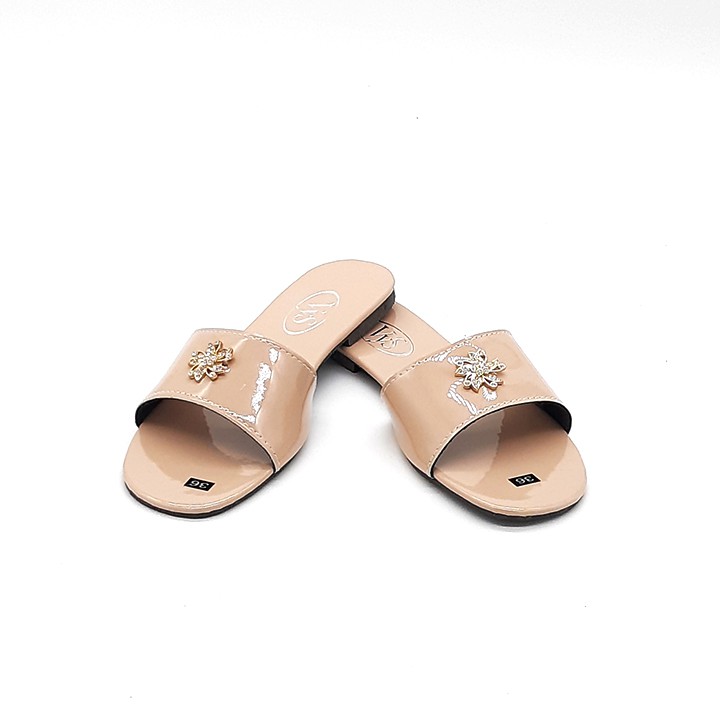 Dép lê bệt nữ quai ngang khoá hoa đơn giản xinh xắn thời trang cao cấp VYS TA6221 (Nhiều màu)